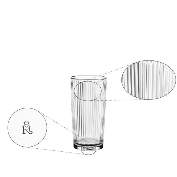 Nachtmann Aperitivo Longdrinkglas met Ribbels